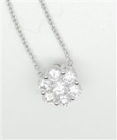 Collier Giorgio Visconti Femme in Or blanc Diamante 0.20 Ct GBX32956 - GBX32956